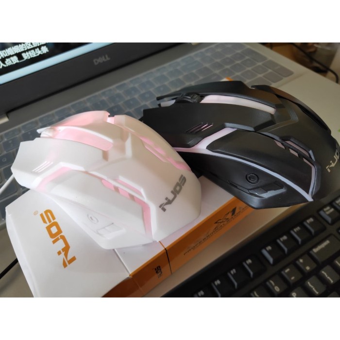 Mouse Kabel Nous Led X1 Cable Mouse Game Rgb Colorfull 7 Led