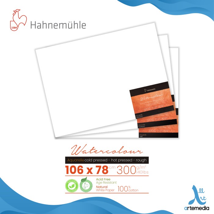 

Promo Kertas Cat Air Hahnemuhle The Collection Watercolor 106X78Cm Sheet