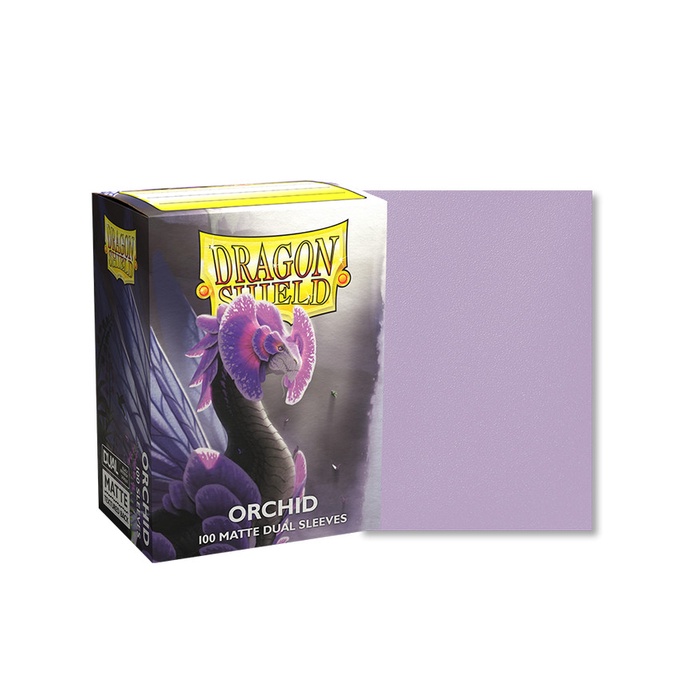 ✅COD Dragon Shield Orchid Matte Dual 100 Standard Size Card Sleeves Limited