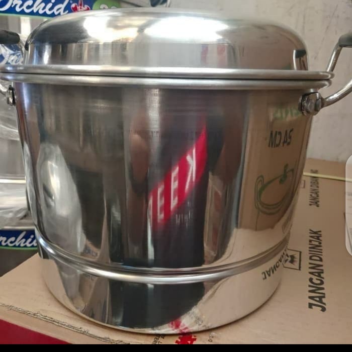 [Ori] Panci Kukus/Langseng Besar Orchid 45Cm Diskon