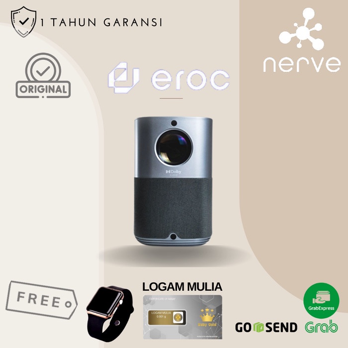 EROC ANDROID SMART HOME PROYEKTOR DOLBY FHD - LED MAX PROJECTOR