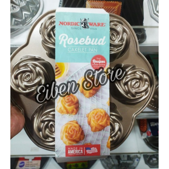 

[Baru] Nordic Ware Rose Bud Cakelet Pan Terbaru