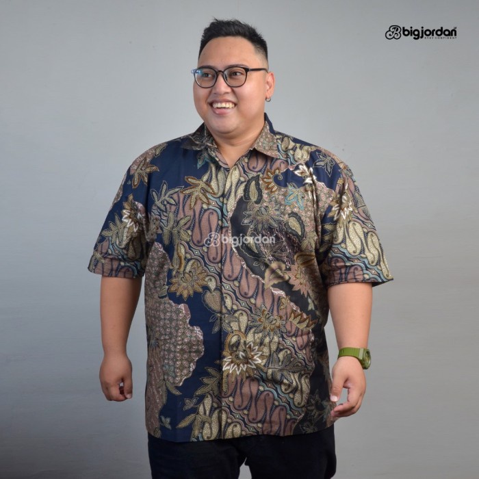 Hards Kemeja Batik Pria Jumbo Oversize Xxxxl Xxxxxl Batik Pria Big Size 8Xl