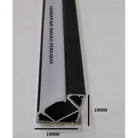 RUMAH LAMPU LED SUDUT 3METER HITAM Murah