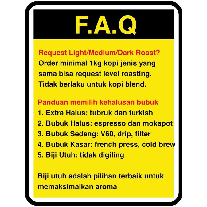 

Biji Kopi Bubuk Robusta Lampung 1kg 1 kg