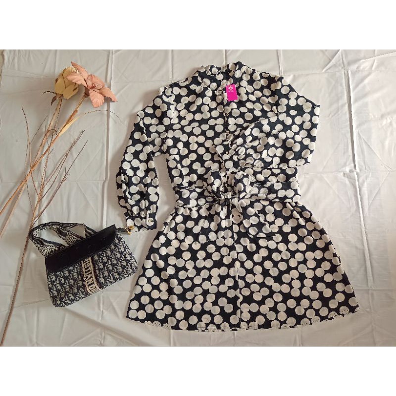 MSW Atasan Wanita Tunik Polkadot