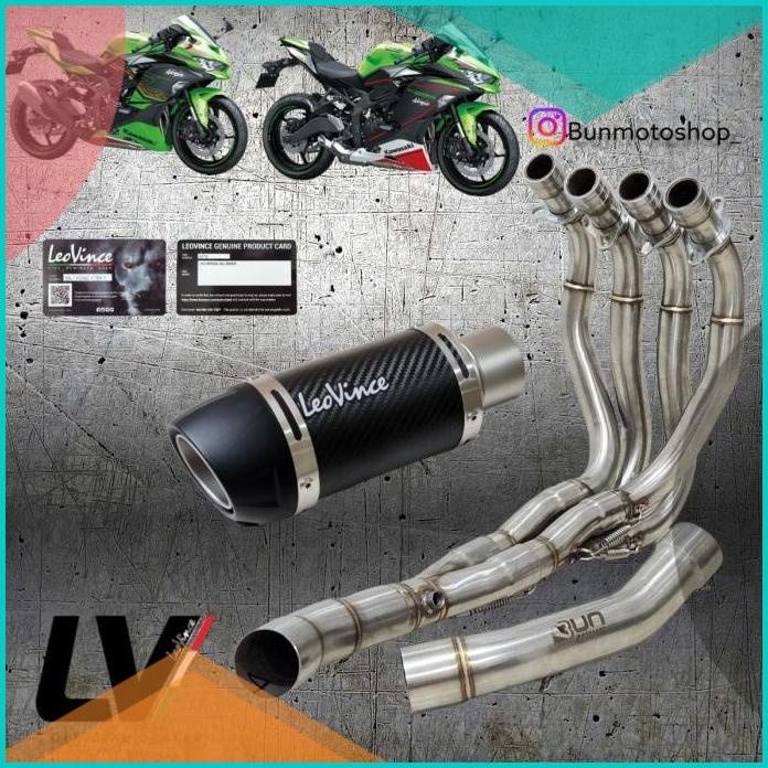 Leovince GP CORSA EVO SHORT Original Fullsystem ZX25R ZX 25R Header SS