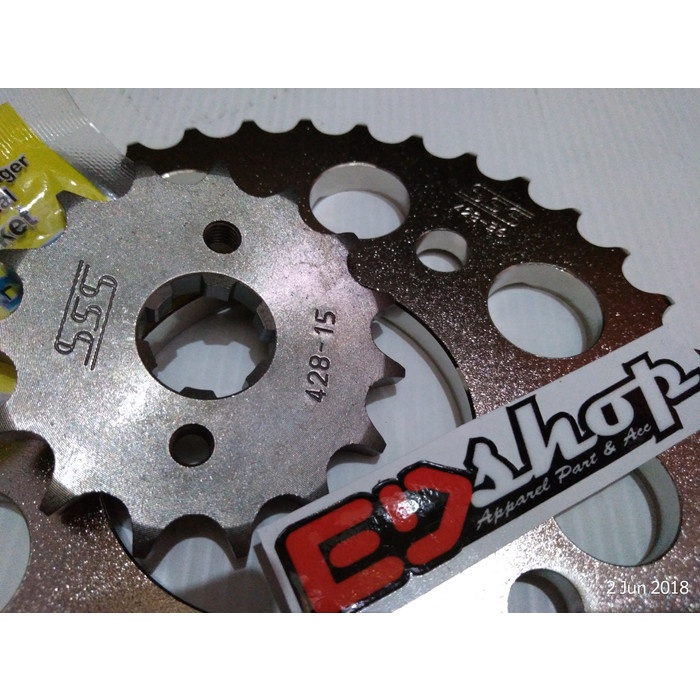 Gear 428 Sss 35 Up Depan Blkg Megapro Gl Pro Verza Sonic