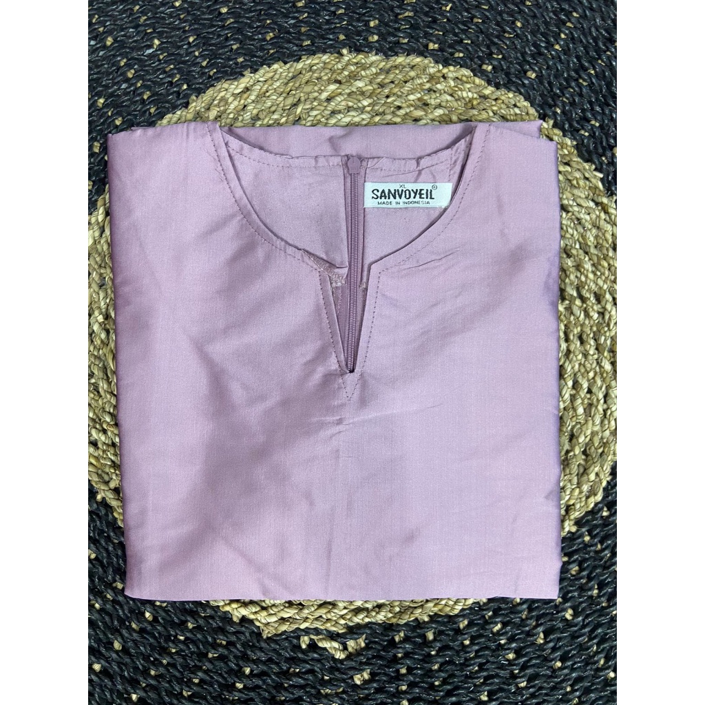 Atasan Baju Kurung Taffeta Free Hijab / Baju Kurung Melayu / Baju Kurung Malaysia / Atasan Tunik