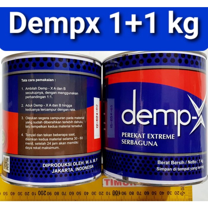 

Lem Demp-X 1Kg+1Kg / Lem Dempx 2 Kg / Lem Perekat Extra Serba Guna