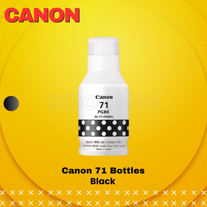 

Baru Tinta Printer Canon Ink Bottles 71 Black Pgbk Original Murah