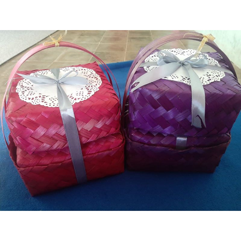 Besek Bambu/Besek Susun/Besek Jinjing/Besek Warna/Besek hajatan/Besek pita/Besek Unik/Besek Cantik/B