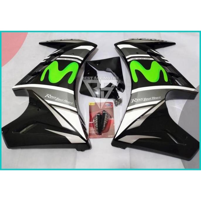 Sayap Half Fairing Fering Kuping New Vixion 2017 2018 GREY 16novz3 ond