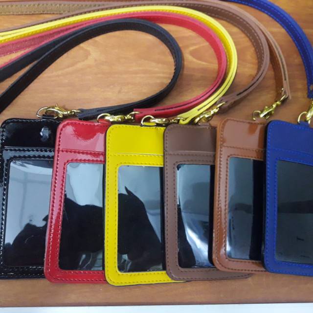

Casing Holder Tali Id Card Name Tag Kulit