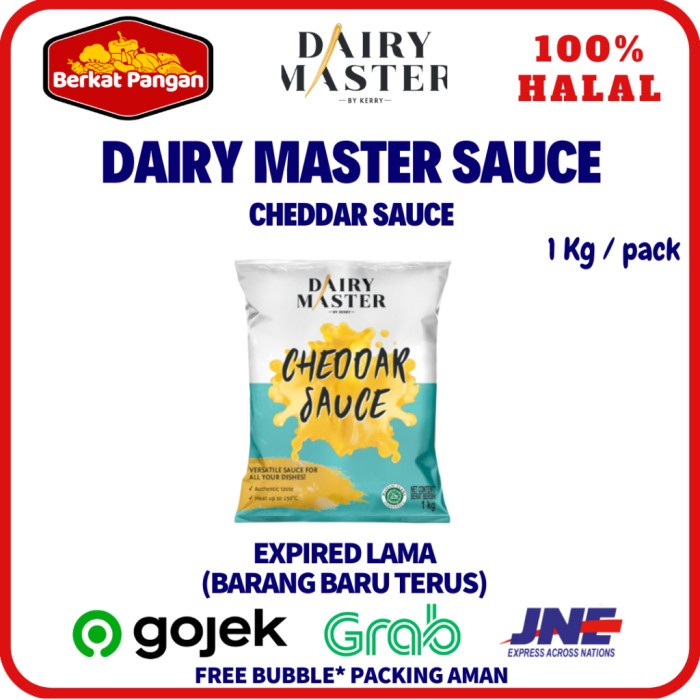 

Terbaru Dairy Master Saus Keju Cheddar /Creamy Cheese /Nacho Cheese Sauce 1Kg Promo Terlaris