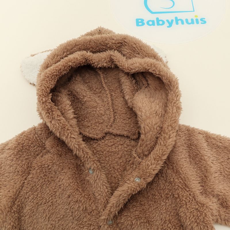 ROMPER BAYI BULU PUTIH BABY SHEEP ONESIE KOSTUM COSTUME BERUANG JUMPER BEAR JUMPSUIT HOODIE JAKET