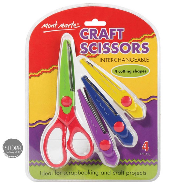 

Promo Craft Scissors 4 Blades / Scrapbooking Scissors / Gunting Kreasi