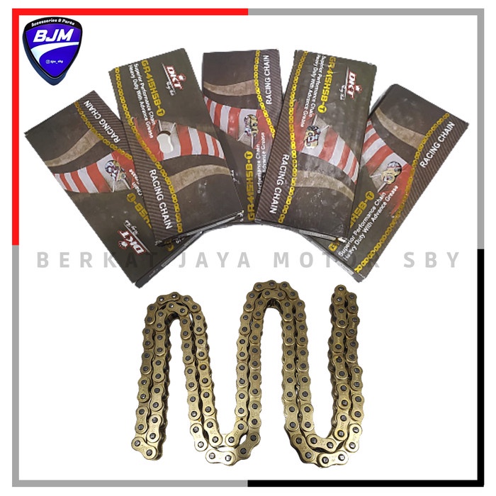 Ternampoll Rantai Rantae Roda Motor Dkt 520H 130L 130 L 140L 140 L Gold Not Crazo