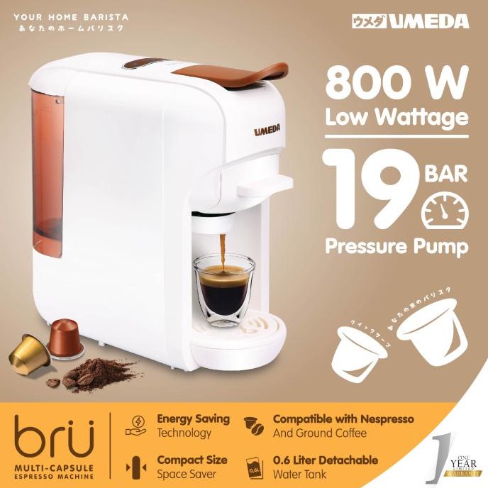 

Umeda Bru Mesin Kopi Multi Kapsul / Nespresso Capsule Coffee Maker