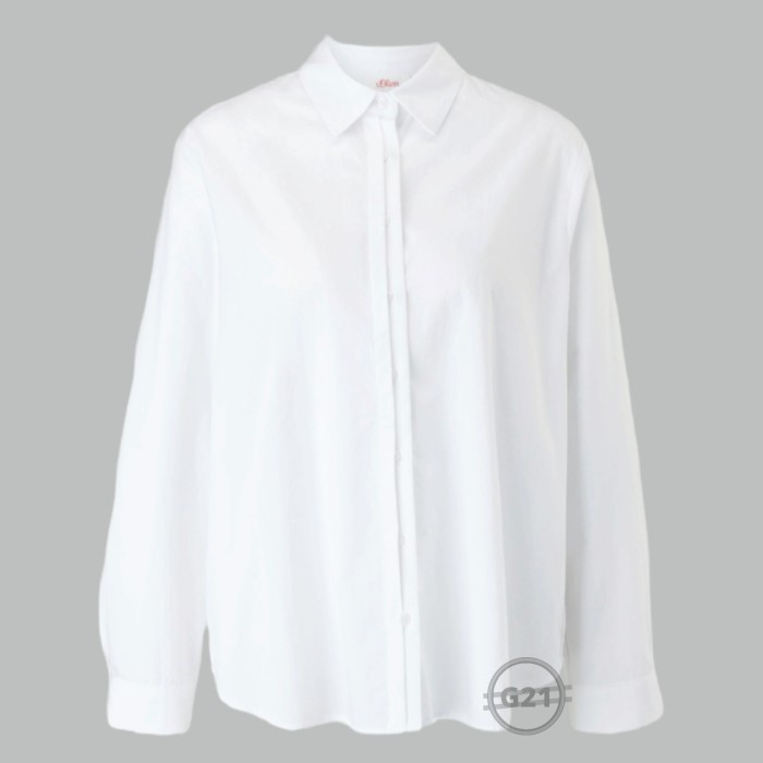 Kemeja S.Oliver Original Putih Formal Kerja Wanita Lengan Panjang