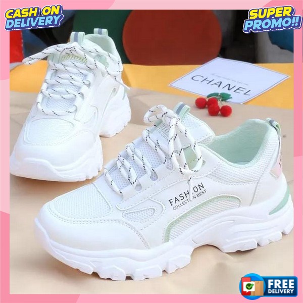 Sepatu Perempuan Kerja Sepati Premium Spatu Sneakers Sepatu Cewek Viral Shoes Trendy Sepatu Sneakers