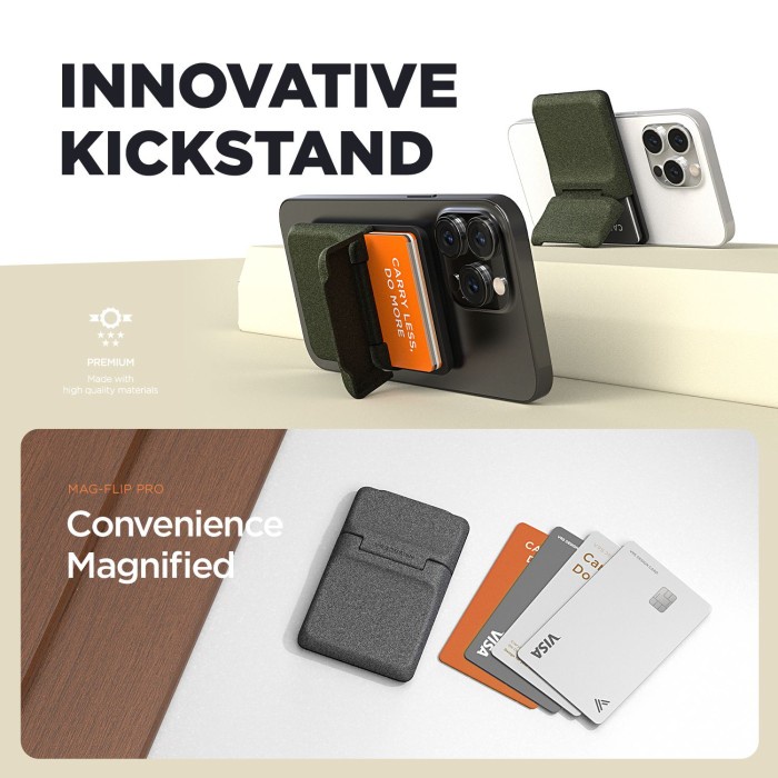 

MAGFLIP PRO VRS DESIGN MAGNETIC WALLET CARD HOLDER MAGSAFE