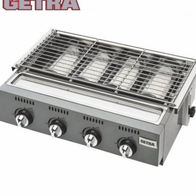 Getra grill gas 4 burner OL4B pemanggang bbq gas komersil 4 burner