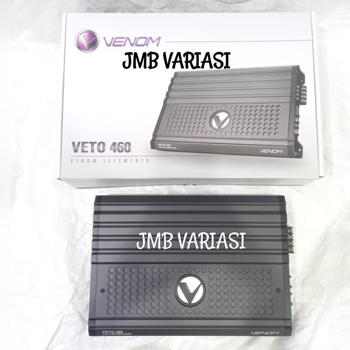 Power 4 Channel Venom Elemento Veto 460 / Power Amplifier Mobil