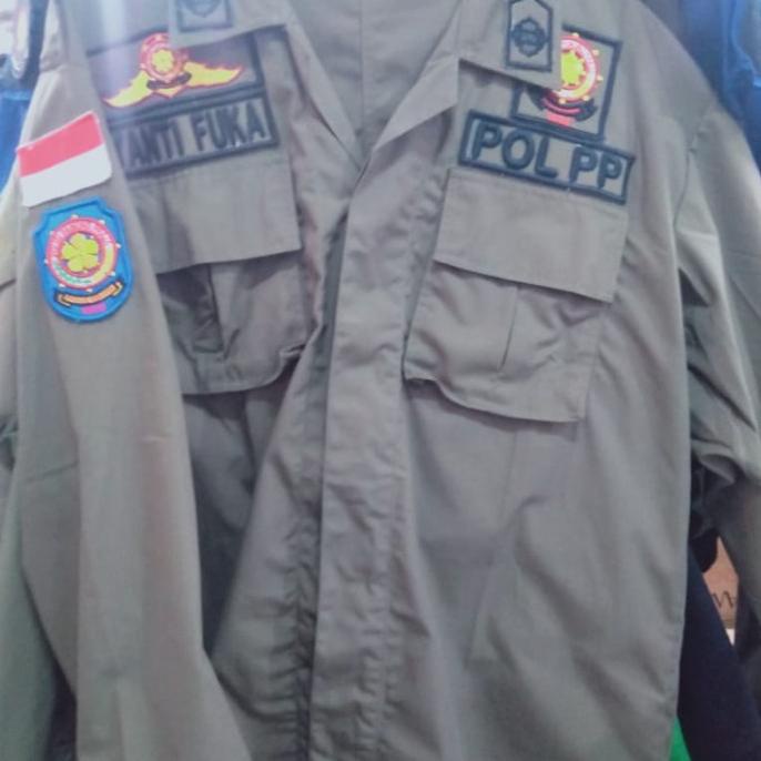 seragam pdl satpol PP lengkap bet timbul GM