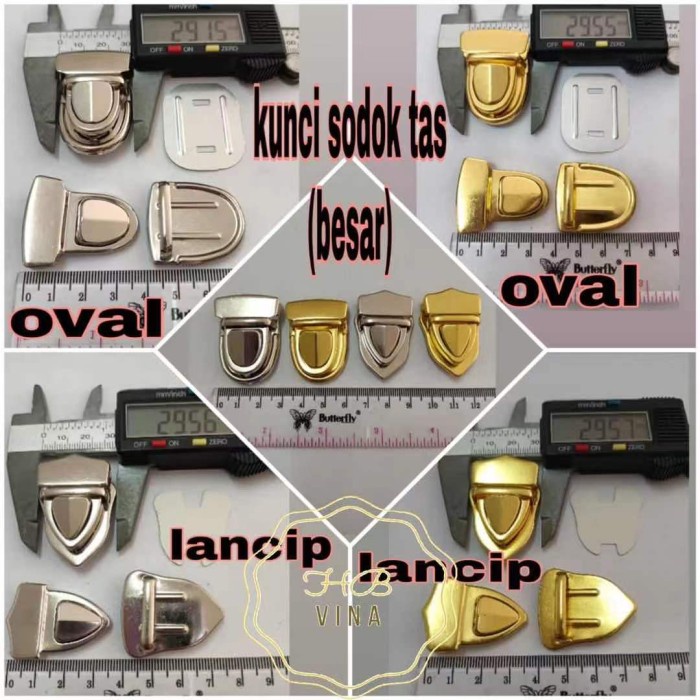 

12pcs kunci sodok tas / kunci accesories tas