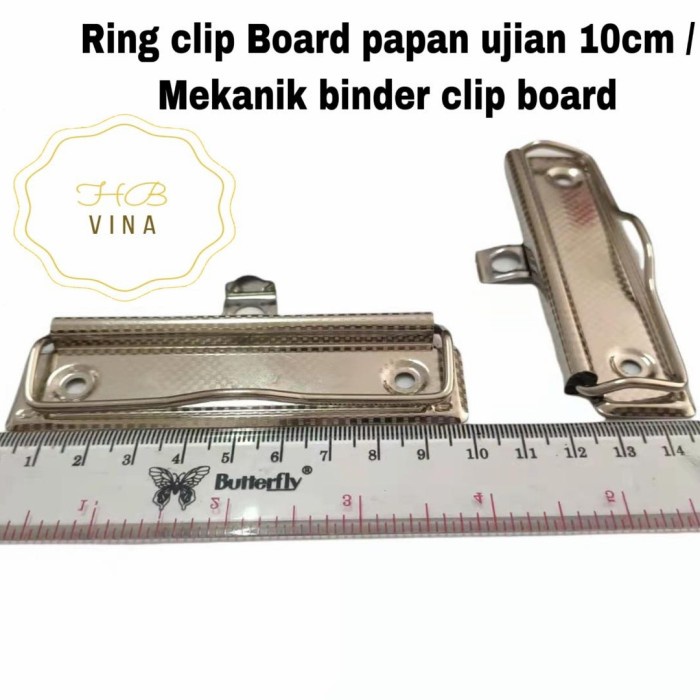 

1pcs ring clip board papan ujian / mekanik binder clip board 10cm
