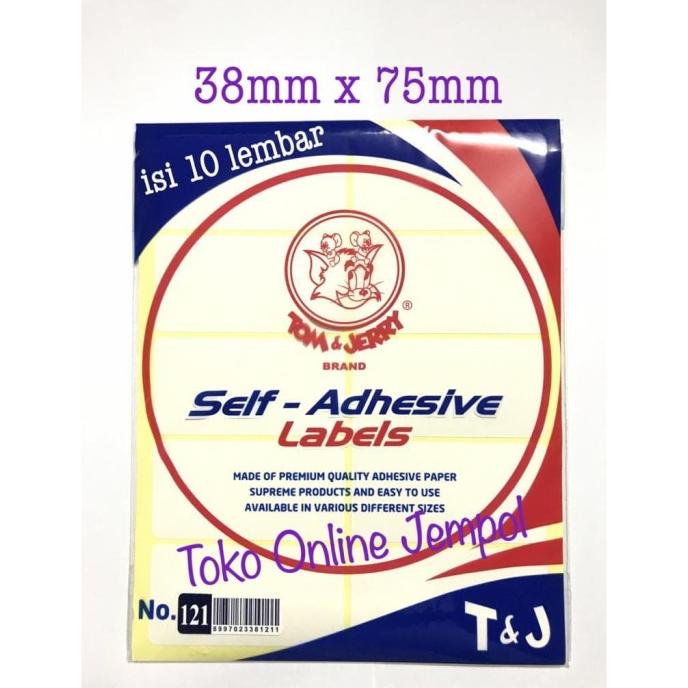 

38x75mm no.121 Label Tom and Jerry stiker undangan Tom n ATK1026TJ