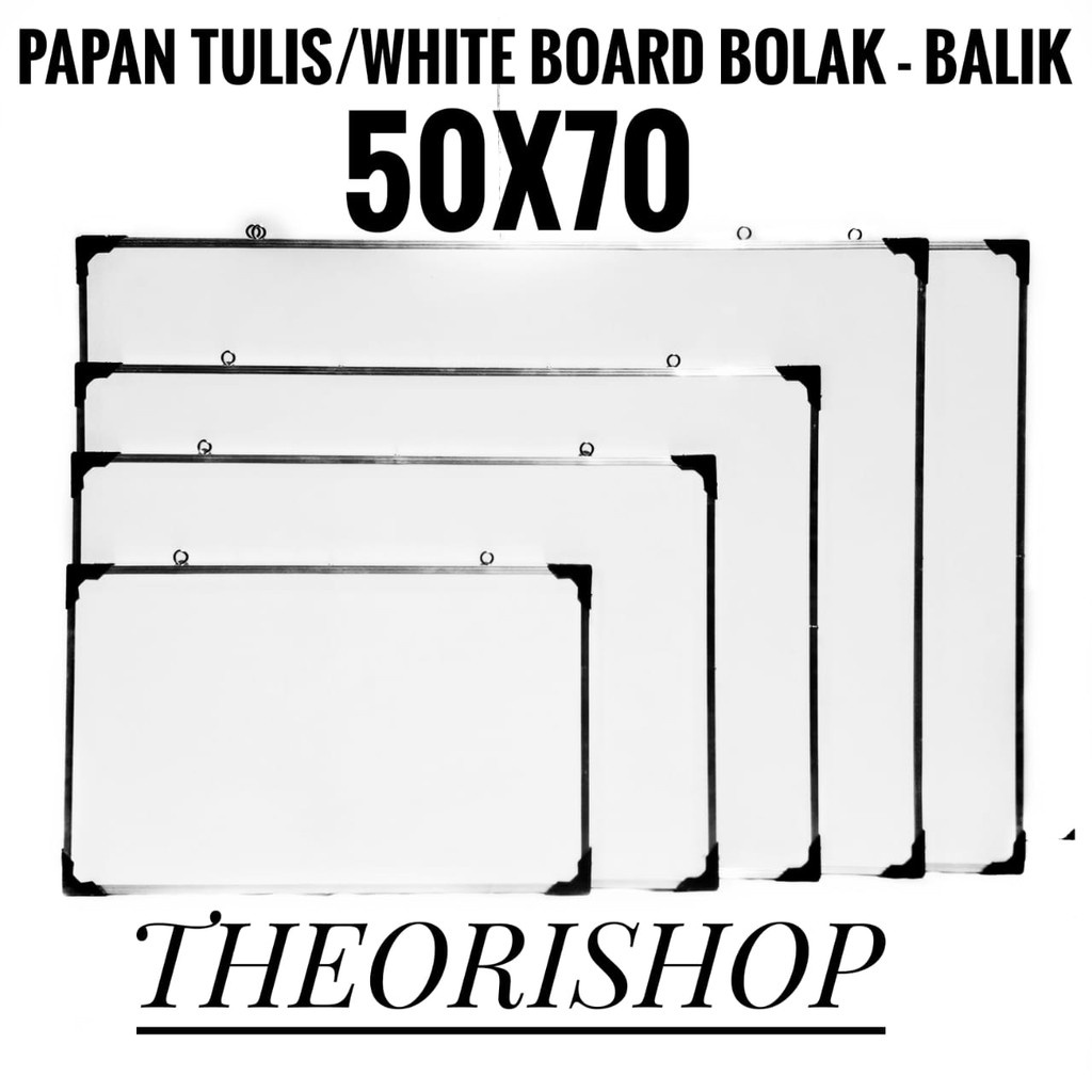 

50X70 Cm/Whiteboard/Papan Tulis/Papan Tulis/Whiteboard 2 Sisi Sidol Dan Kapur