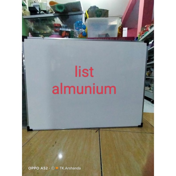 

Papan Tulis 60X80 / White Board Ukuran Besar+ Standing Gratis Spidol+ Ghapus