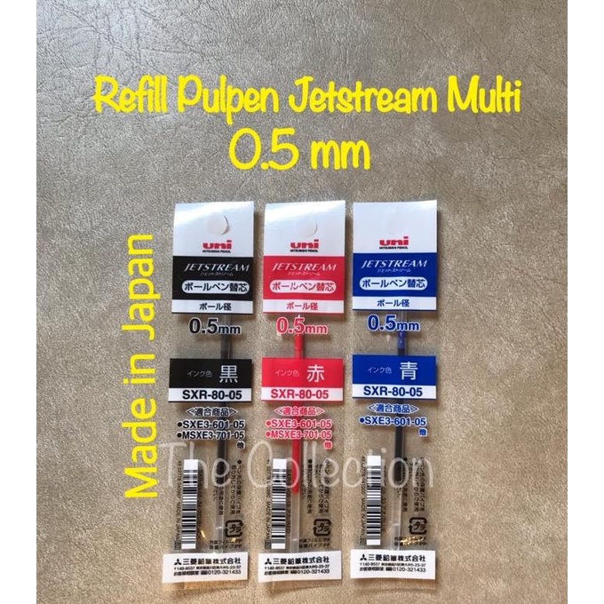 

ATK0591UN REFILL 0.5mm Jetstream Multi Pulpen Mitsubishi Uni isi ulang