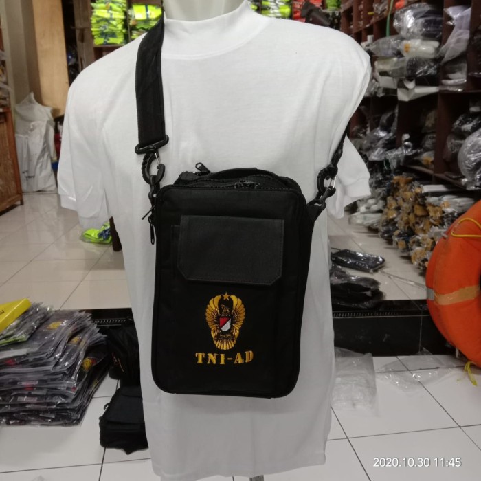 tas selempang pria Tas|Tas Selempang pria|Tas Slempang TNI AD ekapaksi| Tas TNI AD hitam(C0O5) tas s