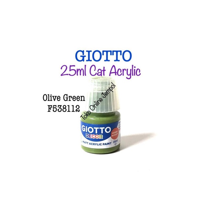 

25ml OLIVE GREEN Acrylic Cat Giotto 538148 Akrilik hijau ATK1313GT