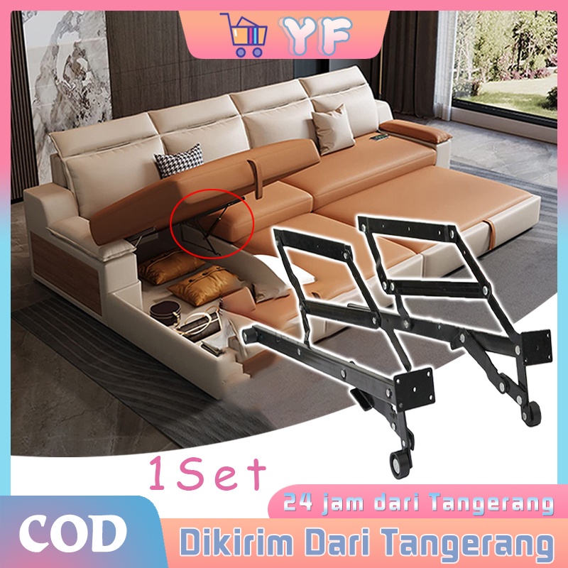 1 Set Engsel Lipat Sofabed Slider / Reklening Sofa Bed / Recliner Sofabed Tarik