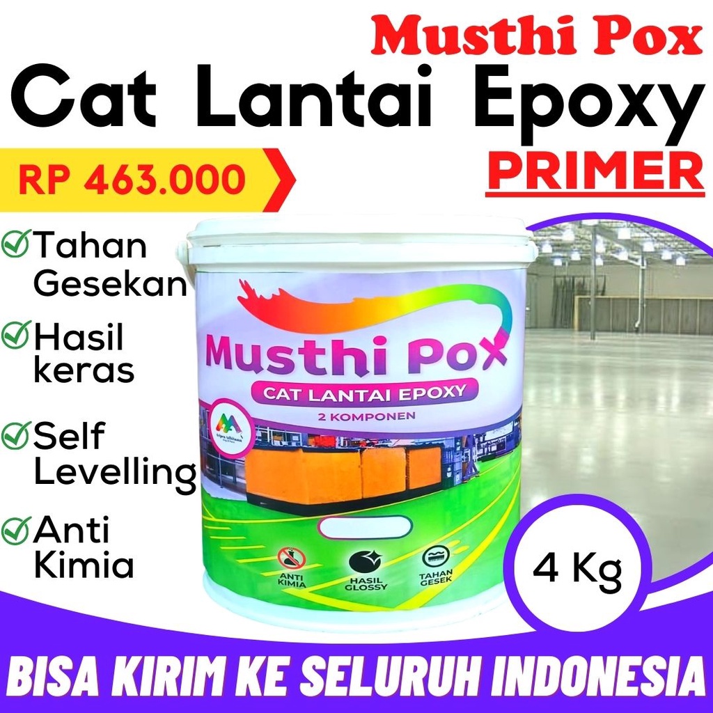 Cat Lantai Primer Epoxy 5Kg Musthipox Ter Kualitas Terbaik