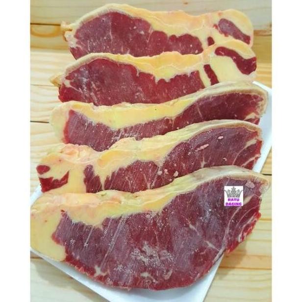 

Daging Sapi Aus Sirloin Be Steak Import Grade A @1Kg Lovloa