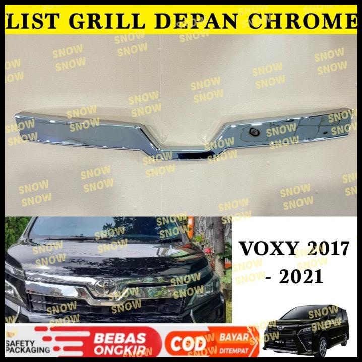 HOT DEAL LIST GRILL DEPAN TOYOTA VOXY 2017 2021 FRONT GRILLE COVER CHROME 