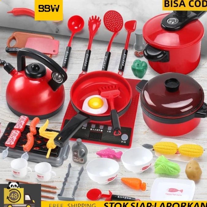 Mainan Masak Masakan Besar Kitchen Set Mainan Anak Perempuan Masak