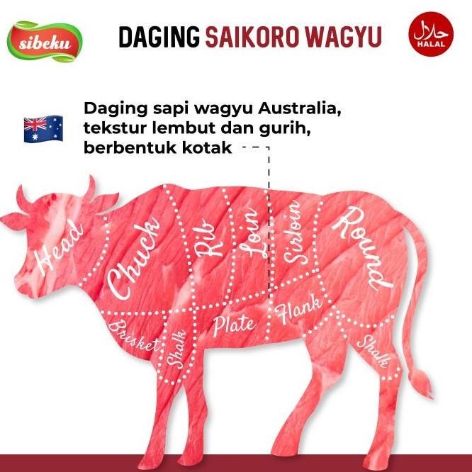 

Terjangkau Daging Sapi Wagyu Saikoro Beef Halal 500 Gram Frozen Food Lovloa