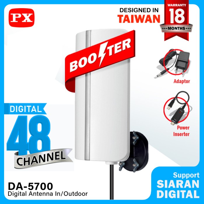 ANTENA TV DIGITAL INDOOR/OUTDOOR PX DA-5700