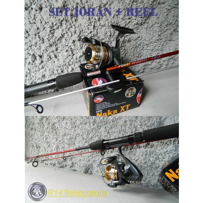 Promo Set Joran + Reel Golden Fish Naka Xt