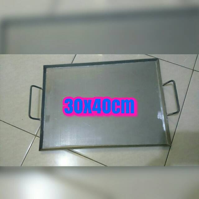 Wajan Roti Bakar/Wajan Sosis Bakar/Wajan Kebab/Wajan Sosis Bakar Uk 30X40