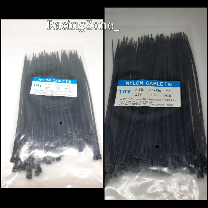 

Kabel Ties Sigma Hitam 150mm isi 100pcs