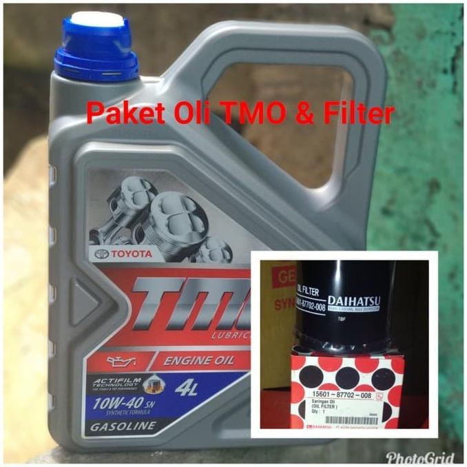 paket oli TMO 10W-40 + FILTER OLI AVANZA XENIA CALYA SIGRA AGYA AYLA