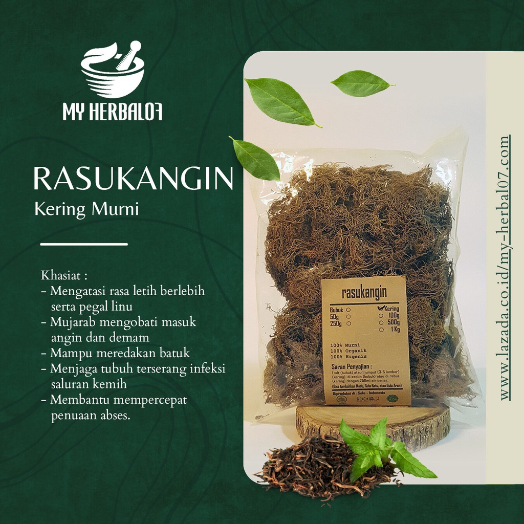 Herbal Kesehatan Rasukangin Kering / Usnea Thallus 250 Gram