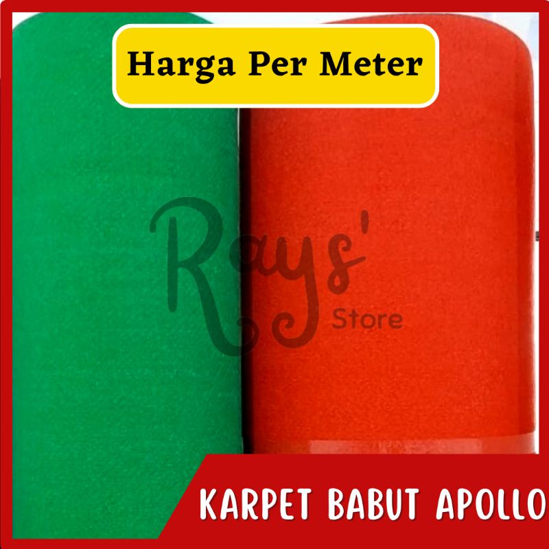 Karpet Apollo Bludru Babut Meteran Warna Polos Alas Lantai
